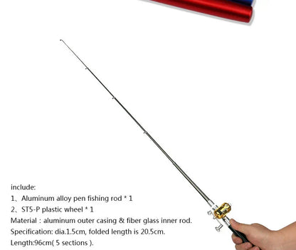 Portable Pocket Telescopic Mini Fishing Pole