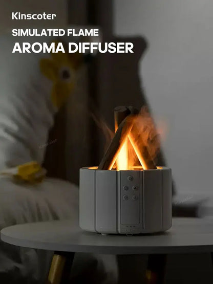 KINSCOTER Simulated Flame Aroma Diffuser