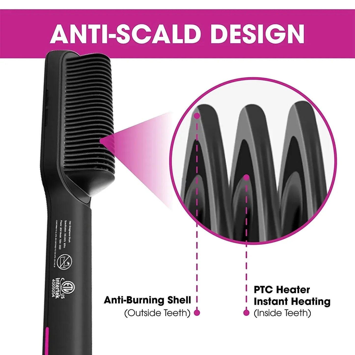 3-In-1 Professional Quick Heated Electric Hot Comb